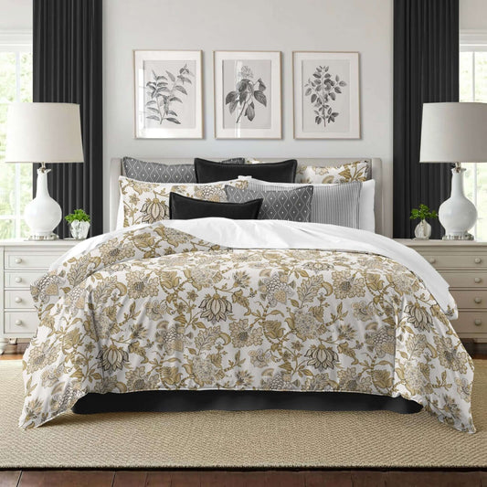 FAIT AU CANADA- Modèle BRONTE  ( Or ) - Par Colcha Linens - Douillette, Couvre-lit, Housse de couette Colcha Linens - $479.99! Literie-Déco et moi 