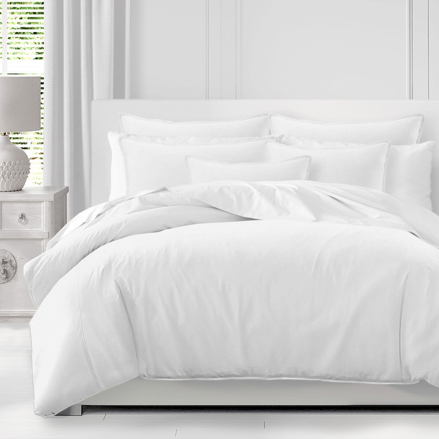 FAIT AU CANADA - Modèle CAPRI BLANC - Par Colcha Linens - Literie - Déco et moi