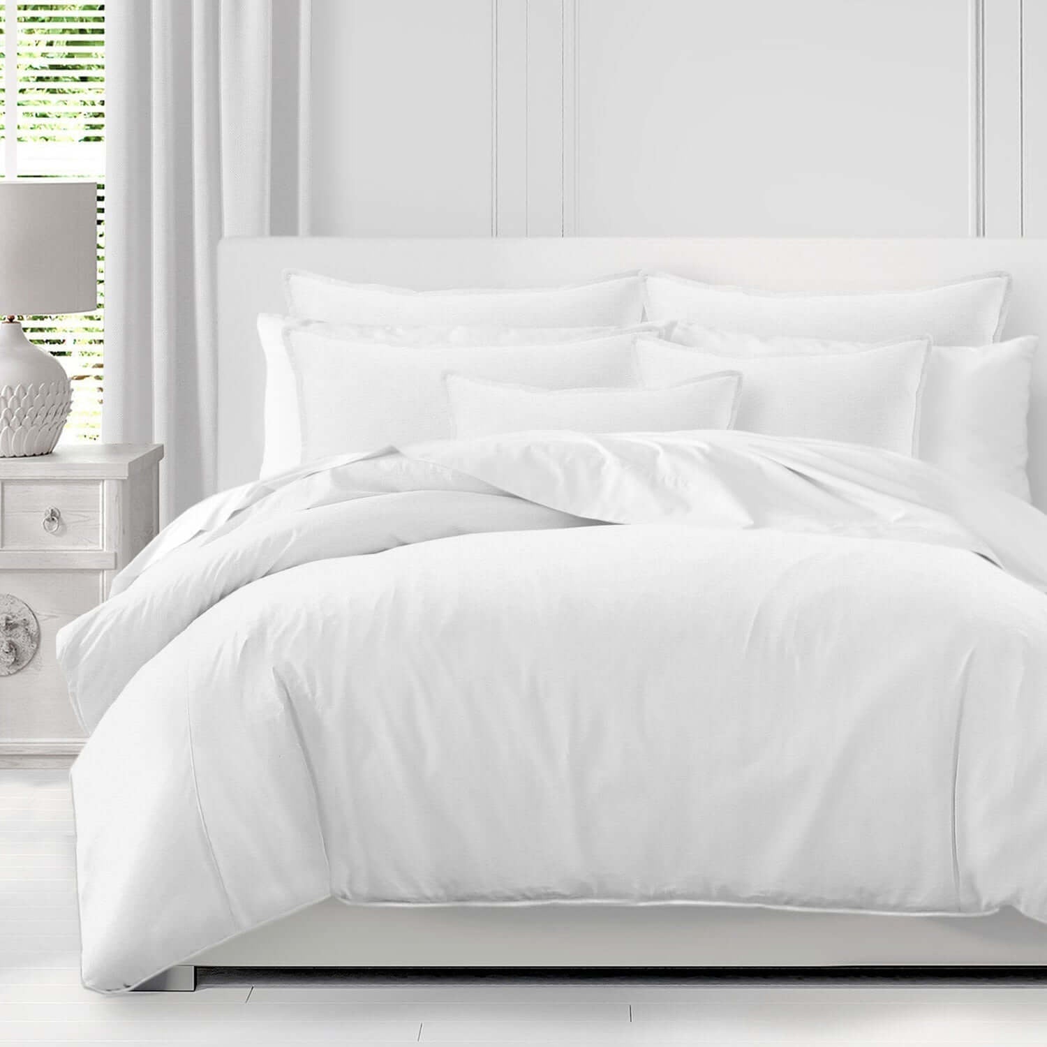 FAIT AU CANADA- Modèle CAPRI BLANC- Par Colcha Linens - Douillette, Couvre-lit, Housse de couette Colcha Linens - Literie-Déco et moi 