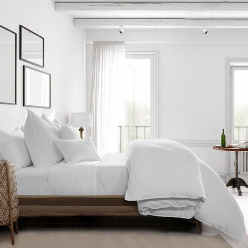 FAIT AU CANADA- Modèle CAPRI BLANC- Par Colcha Linens - Douillette, Couvre-lit, Housse de couette Colcha Linens - Literie-Déco et moi 