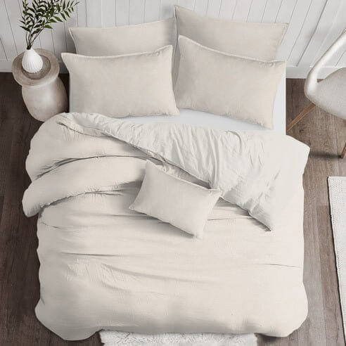 FAIT AU CANADA-Modèle CAPRI (NATUREL) -Par Colcha Linens - Douillette, Couvre-lit, Housse de couette Colcha Linens - Literie-Déco et moi 