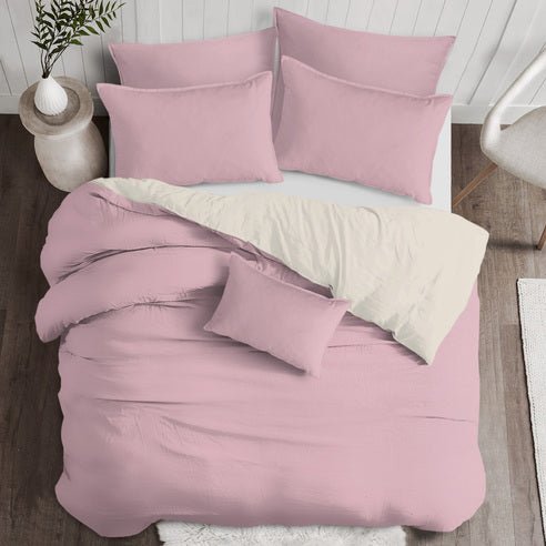 FAIT AU CANADA - Modèle CAPRI (ROSE) - Par Colcha Linens - Literie - Déco et moi