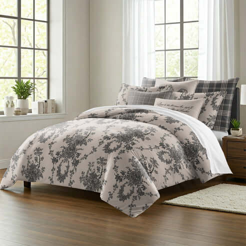 FAIT AU CANADA- Modèle COUNTRY LANE ( Ebene ) - Par Colcha Linens Douillette, Couvre-lit, Housse de couette  ,disponible chez Literie-Déco et moi 
