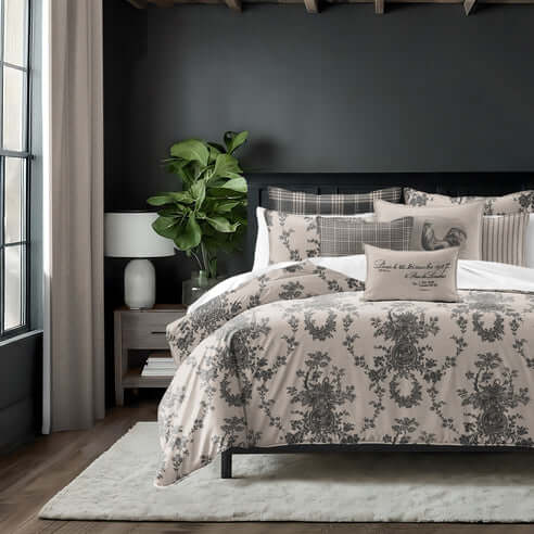 FAIT AU CANADA- Modèle COUNTRY LANE ( Ebene ) - Par Colcha Linens Douillette, Couvre-lit, Housse de couette  ,disponible chez Literie-Déco et moi 