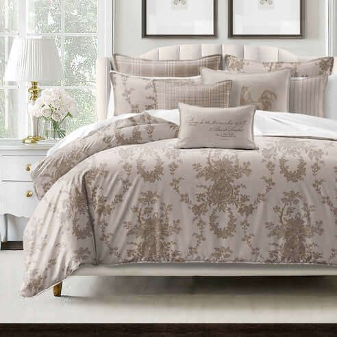 FAIT AU CANADA- Modèle COUNTRY LANE ( Naturel ) - Par Colcha Linens - Douillette, Couvre-lit, Housse de couette Colcha Linens - Literie-Déco et moi 
