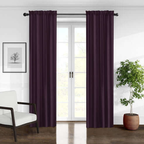 FAIT AU CANADA- Modèle ELSIE ( Aubergine ) - Par Colcha Linens - Douillette, Couvre-lit, Housse de couette Colcha Linens - Literie-Déco et moi 