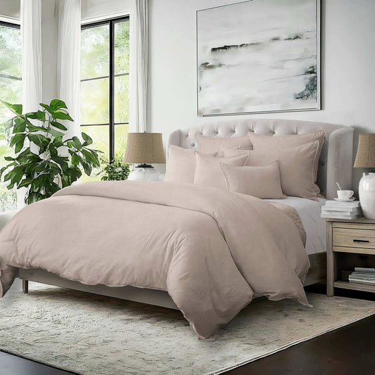 FAIT AU CANADA- Modèle ELSIE (Naturel ) - Par Colcha Linens - Douillette, Couvre-lit, Housse de couette Colcha Linens - $369.99! Literie-Déco et moi 