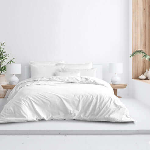 FAIT AU CANADA - Modèle EVERLEIGH ( Blanc ) - Par Colcha Linens - Literie - Déco et moi