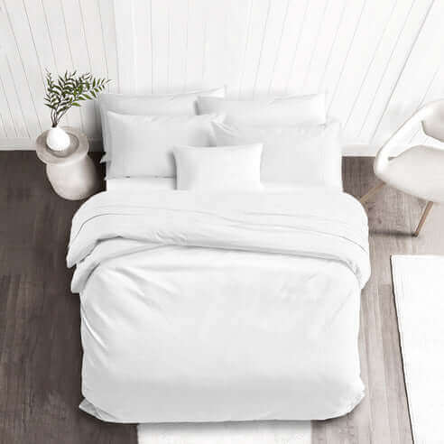 FAIT AU CANADA- Modèle EVERLEIGH ( Blanc ) - Par Colcha Linens - Douillette, Couvre-lit, Housse de couette Colcha Linens - Literie-Déco et moi 