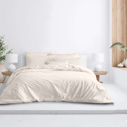 FAIT AU CANADA - Modèle EVERLEIGH ( Ivoire ) - Par Colcha Linens - Literie - Déco et moi