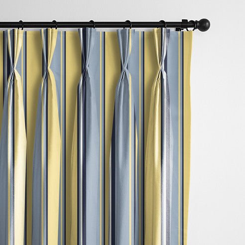 FAIT AU CANADA - Modèle GINO RAYÉ ( MULTI - JAUNE BEURRE ) - Par Colcha Linens - Literie - Déco et moi