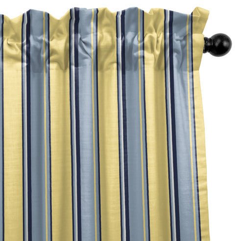 FAIT AU CANADA - Modèle GINO RAYÉ ( MULTI - JAUNE BEURRE ) - Par Colcha Linens - Literie - Déco et moi