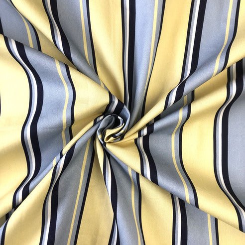 FAIT AU CANADA - Modèle GINO RAYÉ ( MULTI - JAUNE BEURRE ) - Par Colcha Linens - Literie - Déco et moi