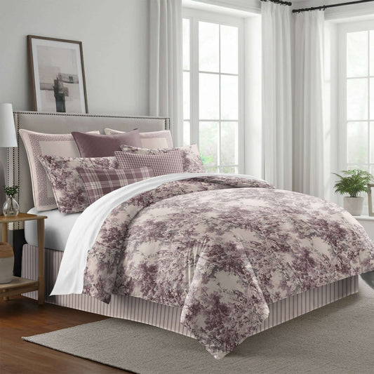 FAIT AU CANADA- Modèle GLYCINE DOLCE  ( Lavande ) - Par Colcha Linens Douillette, Couvre-lit, Housse de couette  ,disponible chez Literie-Déco et moi 