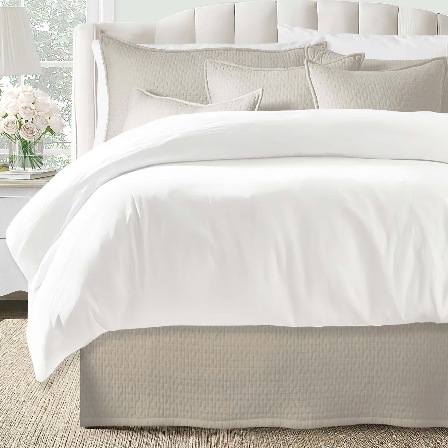FAIT AU CANADA- Modèle HANNAH (Avoine) - Par Colcha Linens Douillette, Couvre-lit, Housse de couette  ,disponible chez Literie-Déco et moi 
