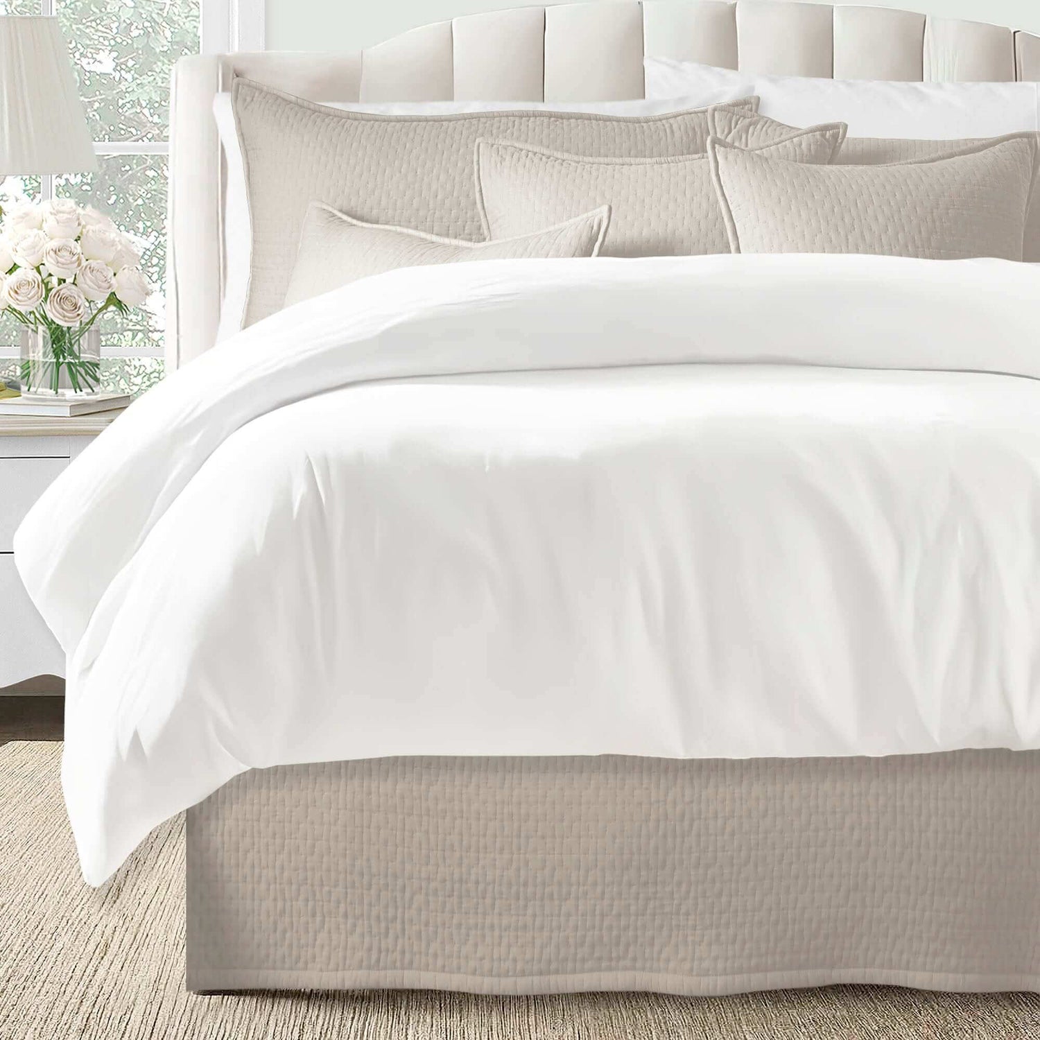 FAIT AU CANADA- Modèle HANNAH (Avoine) - Par Colcha Linens - Douillette, Couvre-lit, Housse de couette Colcha Linens - Literie-Déco et moi 