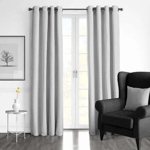  FAIT AU CANADA- Modèle JAXON RAYÉ ( ÉBÈNE )- Par Colcha Linens de Colcha Linens – PRODUIT  de qualité chez Literie & Déco et Moi