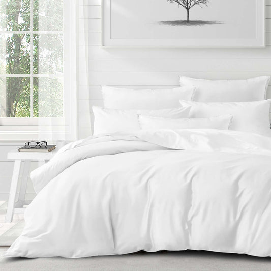 FAIT AU CANADA - Modèle PERCALE (Blanc) - Par Colcha Linens - Literie - Déco et moi