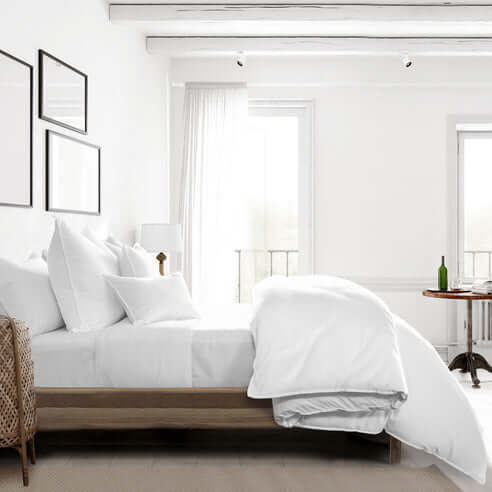 FAIT AU CANADA-Modèle PERCALE (Blanc) -Par Colcha Linens - Douillette, Couvre-lit, Housse de couette Colcha Linens - Literie-Déco et moi 
