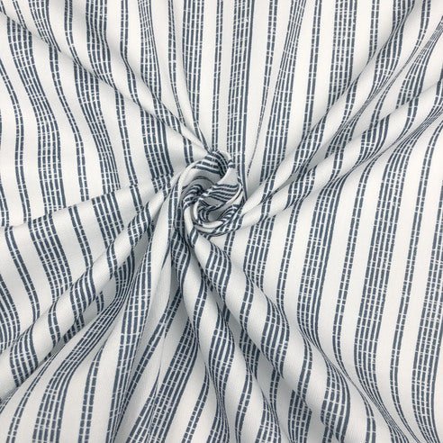 FAIT AU CANADA- Modèle RAYURES DU PACIFIQUE  ( Bleu ) - Par Colcha Linens Douillette  ,disponible chez Literie-Déco et moi 