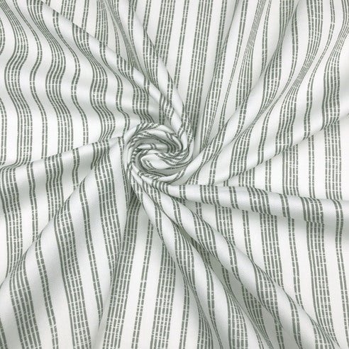 FAIT AU CANADA - Modèle RAYURES DU PACIFIQUE (Vert ) - Par Colcha Linens - Literie - Déco et moi