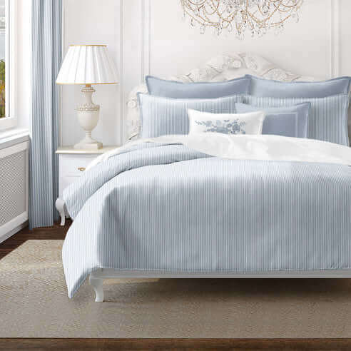 FAIT AU CANADA- Modèle RUBEN ( Bleu ) - Par Colcha Linens - Douillette, Couvre-lit, Housse de couette Colcha Linens - Literie-Déco et moi 