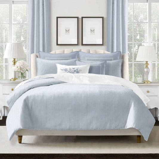 FAIT AU CANADA - Modèle RUBEN ( Bleu ) - Par Colcha Linens - Literie - Déco et moi