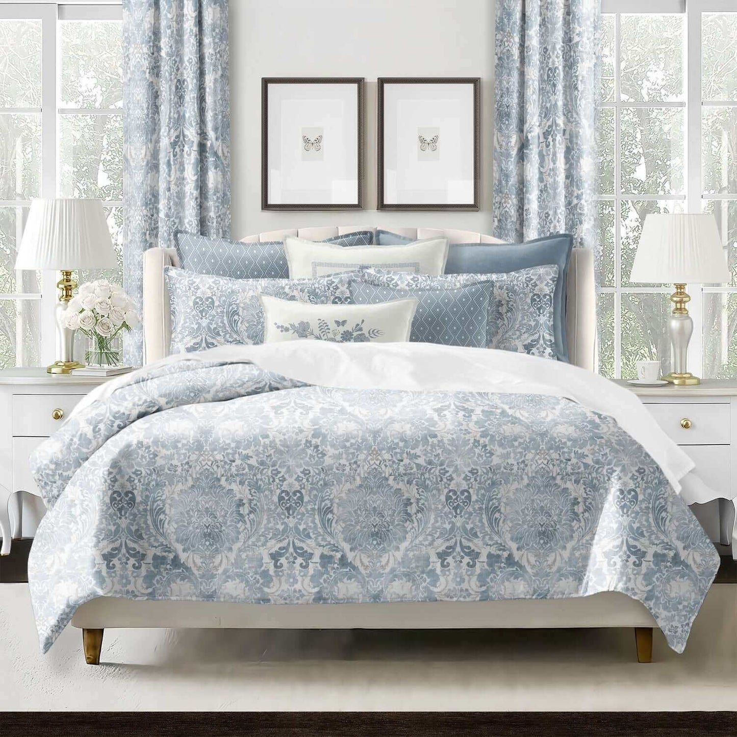 FAIT AU CANADA- Modèle SAVANNAH (Bleu) - Par Colcha Linens - Douillette Colcha Linens - Literie-Déco et moi 