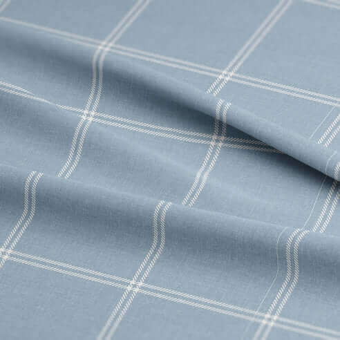 FAIT AU CANADA- Modèle SHAY BROAD ( A carreaux bleu ) - Par Colcha Linens - Douillette, Couvre-lit, Housse de couette Colcha Linens - Literie-Déco et moi 