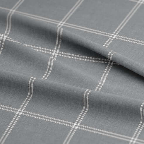 FAIT AU CANADA- Modèle SHAY BROAD ( A carreaux gris) - Par Colcha Linens Douillette, Couvre-lit, Housse de couette  ,disponible chez Literie-Déco et moi 
