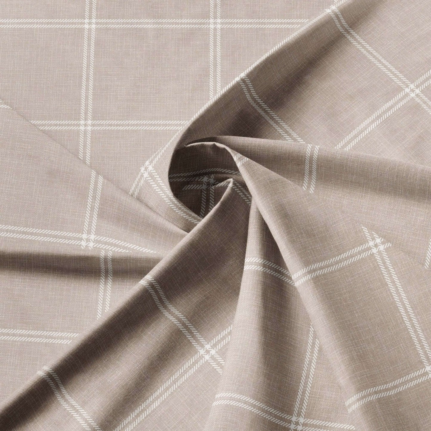 FAIT AU CANADA- Modèle  SHAY BROAD (  A carreaux Naturel ) - Par Colcha Linens - Douillette, Couvre-lit, Housse de couette Colcha Linens - Literie-Déco et moi 