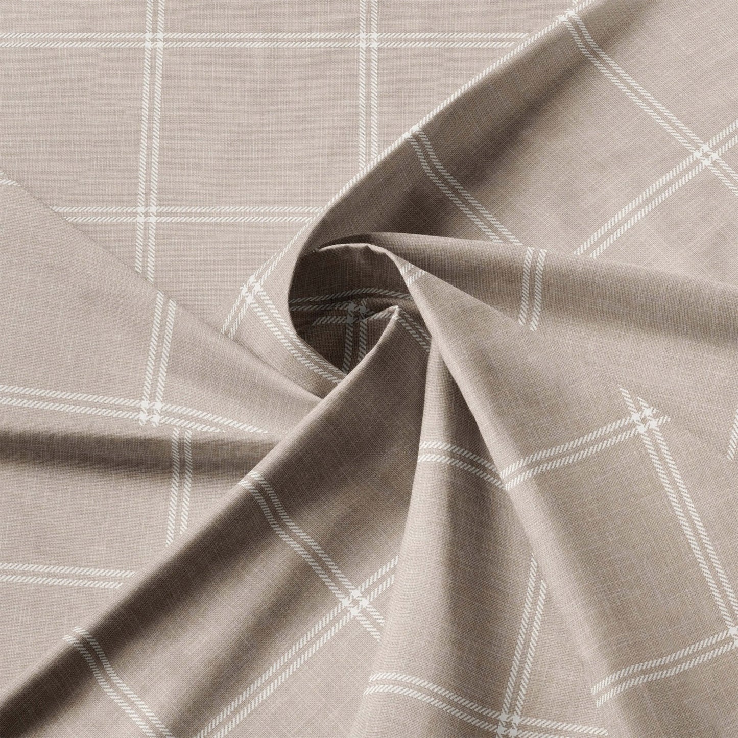 FAIT AU CANADA- Modèle  SHAY BROAD (  A carreaux Naturel ) - Par Colcha Linens Douillette, Couvre-lit, Housse de couette  ,disponible chez Literie-Déco et moi 