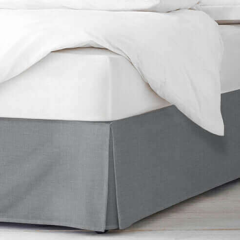 FAIT AU CANADA - Modèle SHAY GRIS UNI - Par Colcha Linens - Literie - Déco et moi