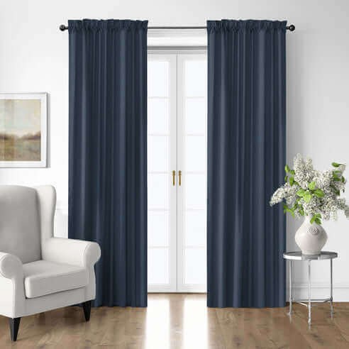 FAIT AU CANADA- Modèle SHAY MARINE UNI - Par Colcha Linens - Douillette, Couvre-lit, Housse de couette Colcha Linens - Literie-Déco et moi 