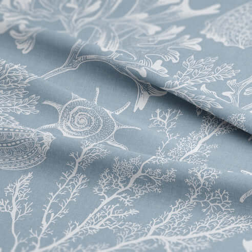 FAIT AU CANADA - Modèle SHELLABRATE ( Bleu ) - Par Colcha Linens - Literie - Déco et moi