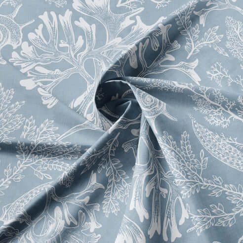 FAIT AU CANADA - Modèle SHELLABRATE ( Bleu ) - Par Colcha Linens - Literie - Déco et moi