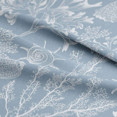 FAIT AU CANADA- Modèle SHELLABRATE ( Bleu ) - Par Colcha Linens - Douillette, Couvre-lit, Housse de couette Colcha Linens - Literie-Déco et moi 