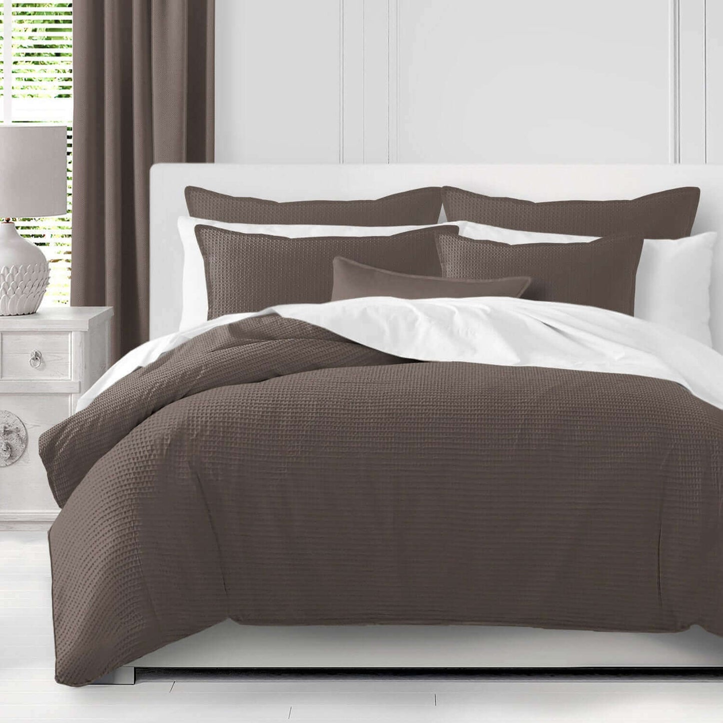 FAIT AU CANADA- Modèle SOMA (Moka) - Par Colcha Linens - Douillette, Couvre-lit, Housse de couette Colcha Linens - $374.99! Literie-Déco et moi 