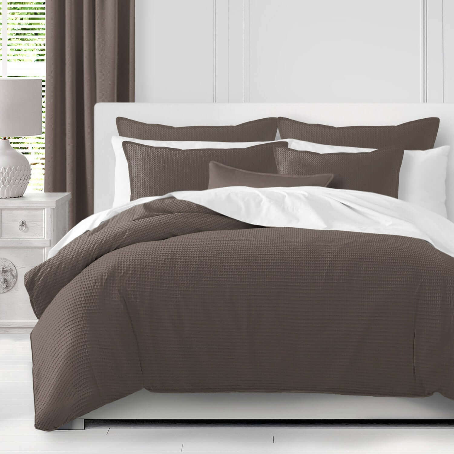 FAIT AU CANADA- Modèle SOMA (Moka) - Par Colcha Linens - Douillette, Couvre-lit, Housse de couette Colcha Linens - $374.99! Literie-Déco et moi 