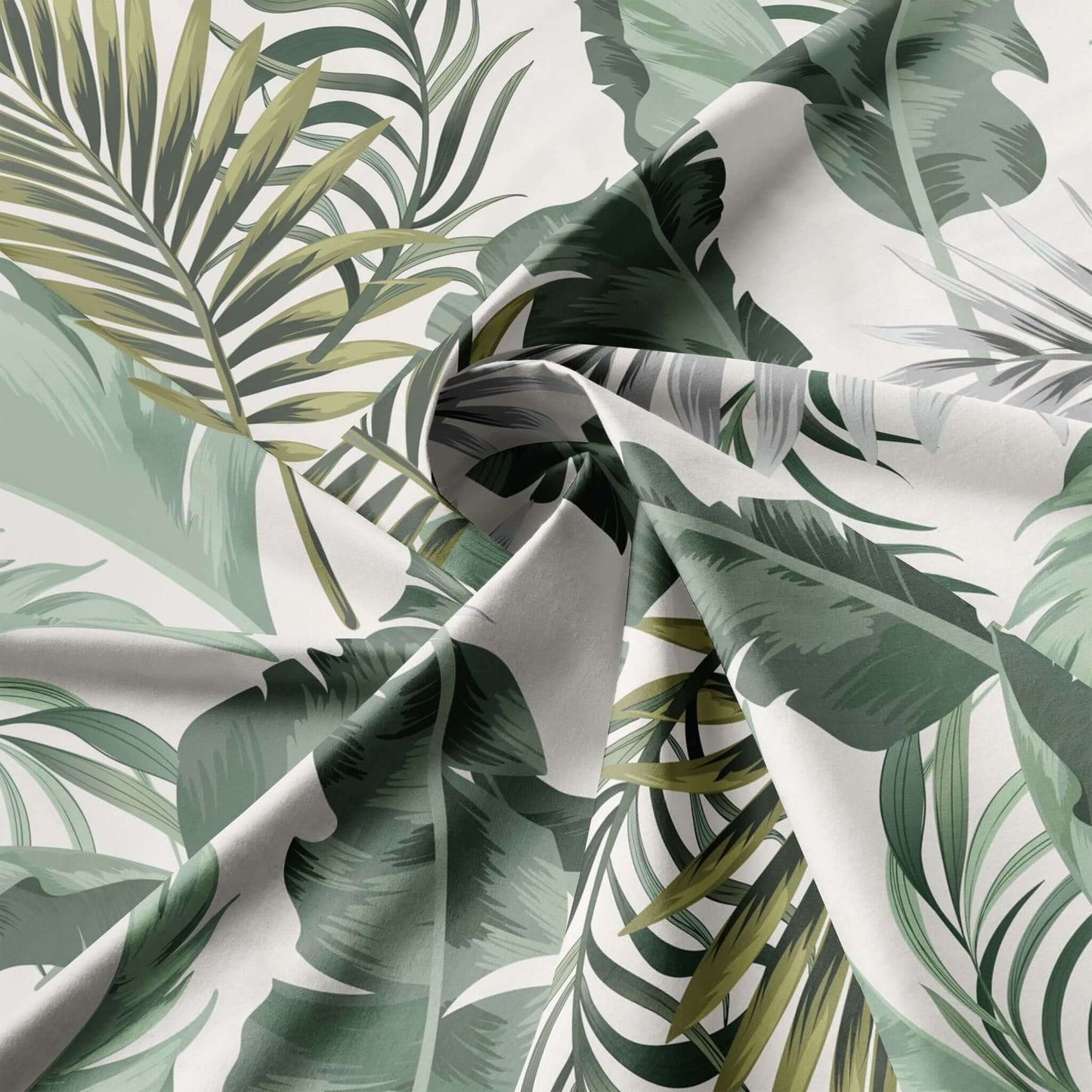 FABRIQUÉ AU CANADA-Modèle VERT FRONDOSA-Par Quilt Linens Douillette, Couvre-lit, Housse de couette  ,disponible chez Literie-Déco et moi 