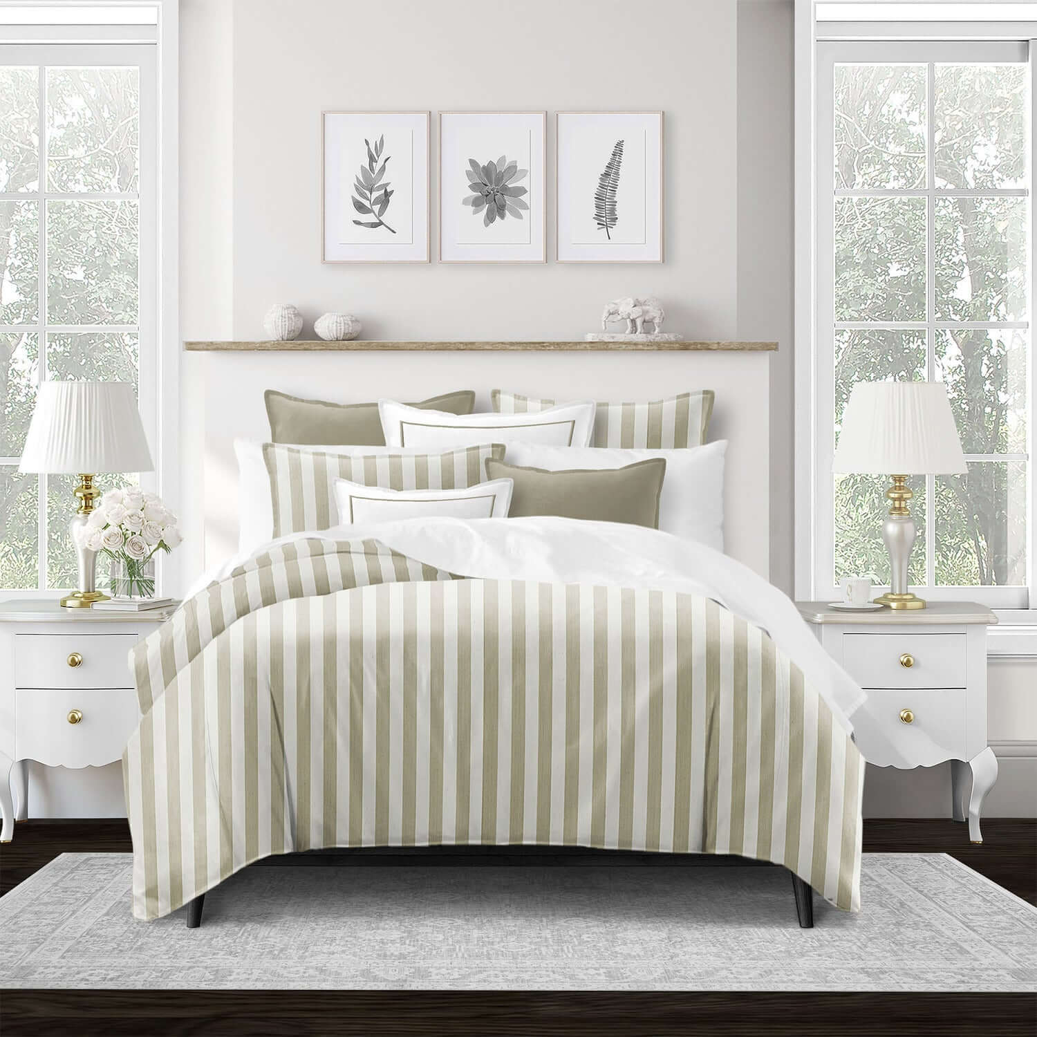 FAIT AU CANADA- Modèle WAVE RUNNER ( Sable ) - 5 PIECES-  Par Colcha Linens Douillette, Couvre-lit, Housse de couette  ,disponible chez Literie-Déco et moi 