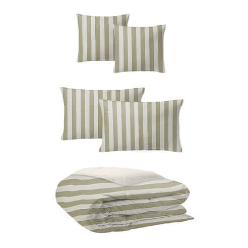 FAIT AU CANADA- Modèle WAVE RUNNER ( Sable ) - 5 PIECES-  Par Colcha Linens Douillette, Couvre-lit, Housse de couette  ,disponible chez Literie-Déco et moi 