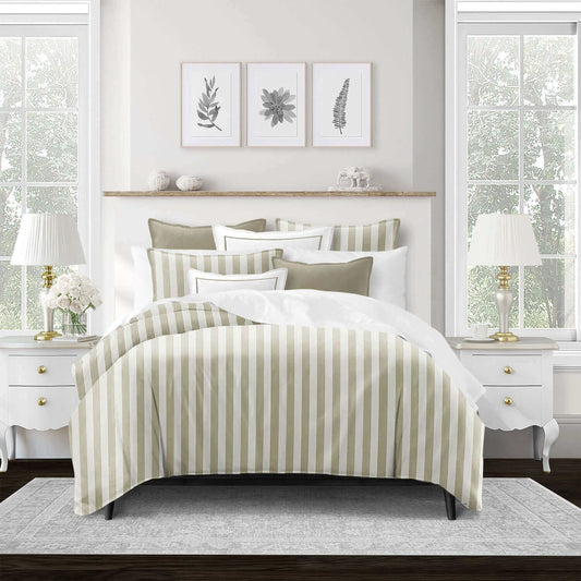 FAIT AU CANADA - Modèle WAVE RUNNER ( Sable ) - 5 PIECES - Par Colcha Linens - Literie - Déco et moi