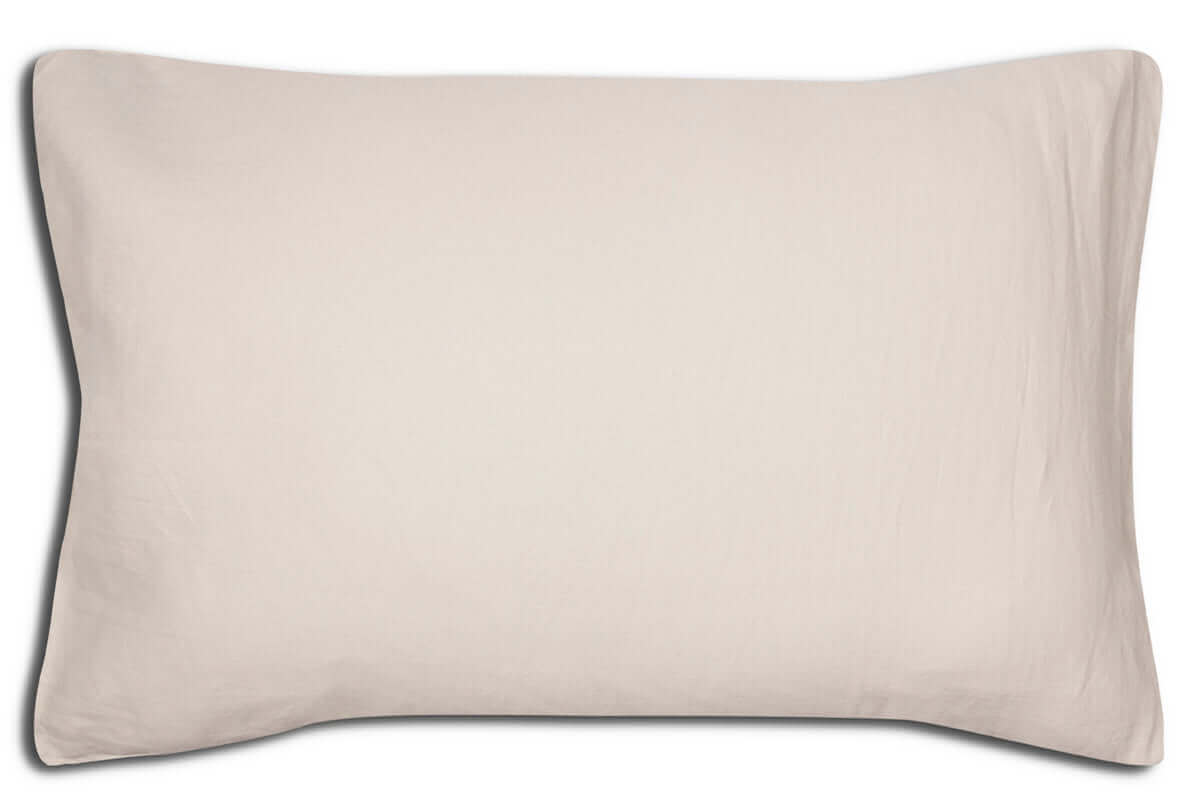 ( Fait au Canada ) Taies d'oreiller en lin naturel ARENA ( Standard/Queen) 20'' x 32'' - Literie - Déco et moi