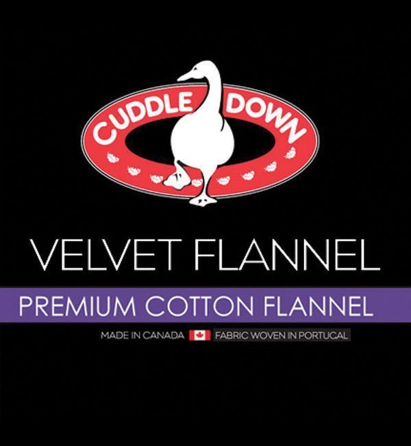 (Fait au Canada)Drap en flanelle de velours (Vendus séparément, au choix: drap-housse, drap plat , ou taies d'oreiller ) - DRAPS Cuddle Down - Literie-Déco et moi 