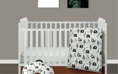 ( Fait au Québec) 2 ensembles de literie pour JUMEAUX/JUMELLES- DANS LA SAVANE - Literie bébés Textile Patlin - Literie-Déco et moi 