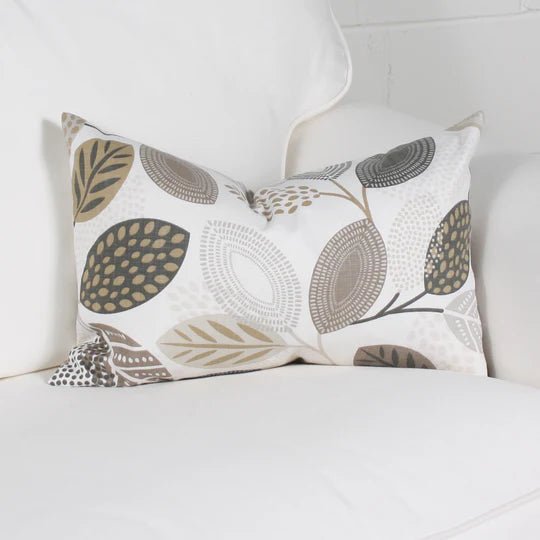 ( Fait au Québec ) - Coussin Bergame ( Beige) - Coussins Accent mode - Literie-Déco et moi 