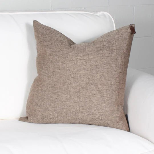 ( Fait au Québec ) - Coussin Edward ( 3 teintes disponibles ) - Coussins Accent mode - Literie-Déco et moi 