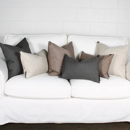 ( Fait au Québec ) - Coussin Edward ( 3 teintes disponibles ) - Coussins Accent mode - $44.99! Literie-Déco et moi