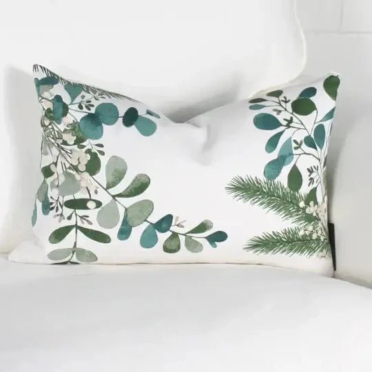 ( Fait au Québec ) - Coussin EUCALYPTUS ( Vert ) - Literie - Déco et moi